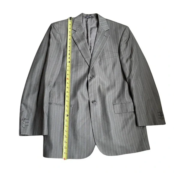 Collezioni L’Uomo Made In Italy Seta Silk And Wool Mens 2 Button Blazer Size 40R